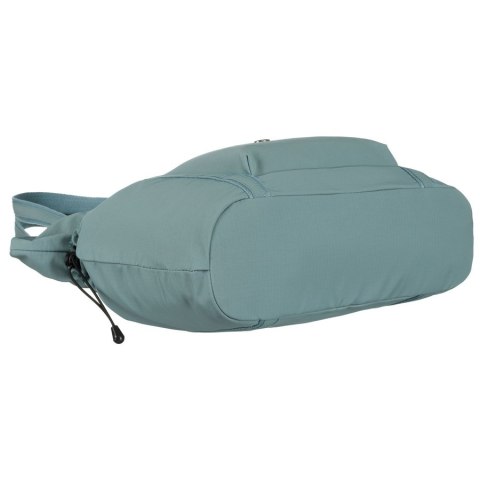 Shopperka damska z poliestru w niebieskim kolorze zawieszona na wygodnych uchwytach - Peterson