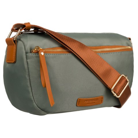 Listonoszka damska z nylonu w zielono-brązowym kolorze - Peterson