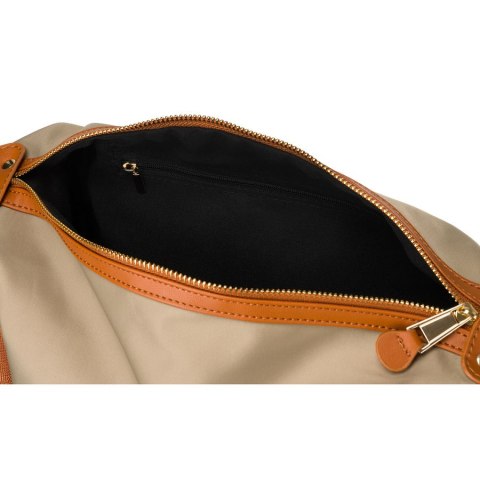 Listonoszka miejska w kolorach khaki i brązowym zawieszona na regulowanym pasku - Peterson