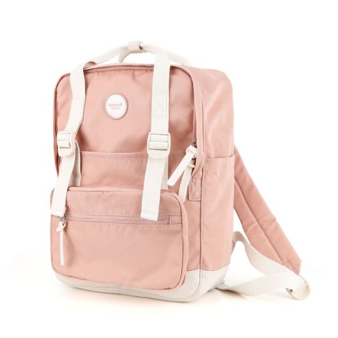 Duży, miejski plecak damski w jasnoróżowym kolorze - Himawari