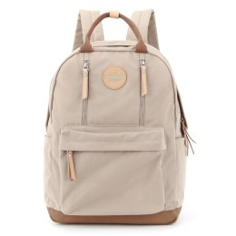 Modny plecak w kolorze beżowym z kieszeniami na laptopa - Himawari