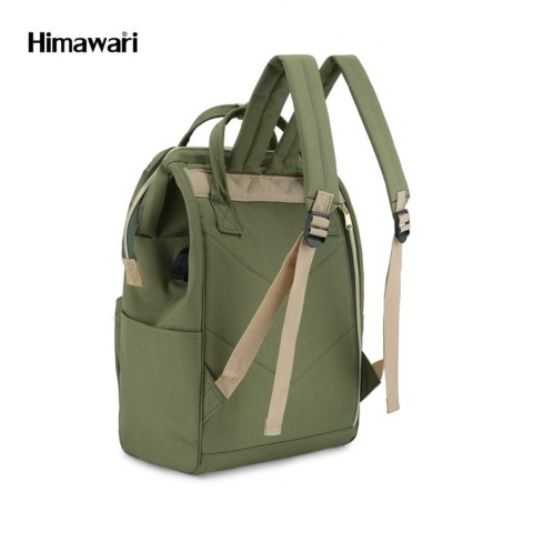 Zielony, pojemny plecak na laptopa z portem USB - Himawari