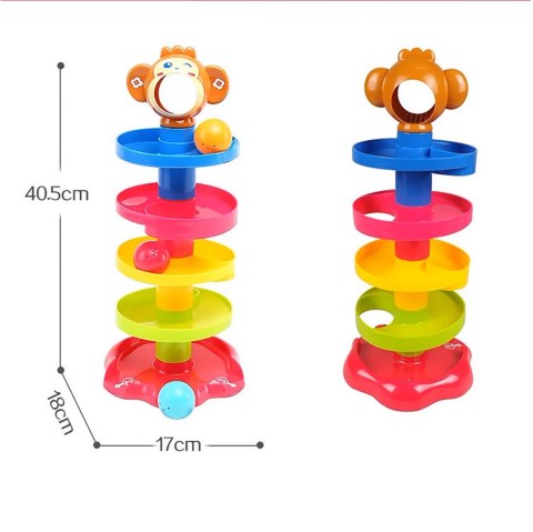 ZJEŻDZALNIA EDUKACYJNA WIEŻA Z PIŁECZKAMI GRZECHOTKA MAŁPKA