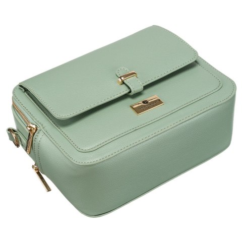 Modna listonoszka damska w zielonym kolorze wykonana ze skóry ekologicznej - Peterson