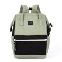 Pojemny, zielono-czarny plecak na laptopa z portem USB - Himawari