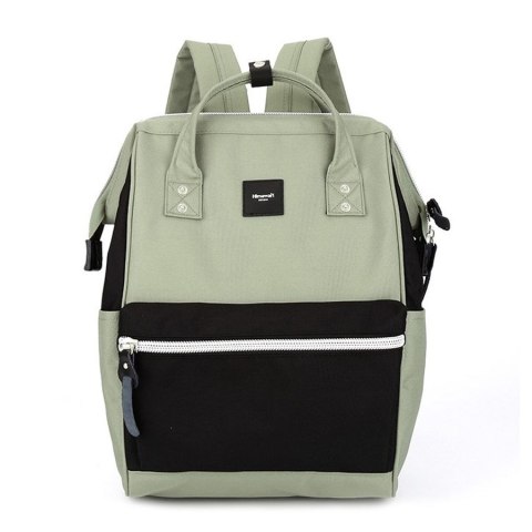 Pojemny, zielono-czarny plecak na laptopa z portem USB - Himawari