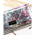 Wielokolorowy portfel damski z systemem RFID zamykany na zatrzask - Peterson Wielokolorowy portfel damski z systemem RFID zamykany na zatrzask - Peterson