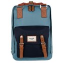 Miejski plecak w błękitnym kolorze z miejscem na laptopa - Himawari