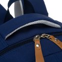 Młodzieżowy plecak szkolny z poliestru w granatowym kolorze z miejscem na laptopa - Peterson