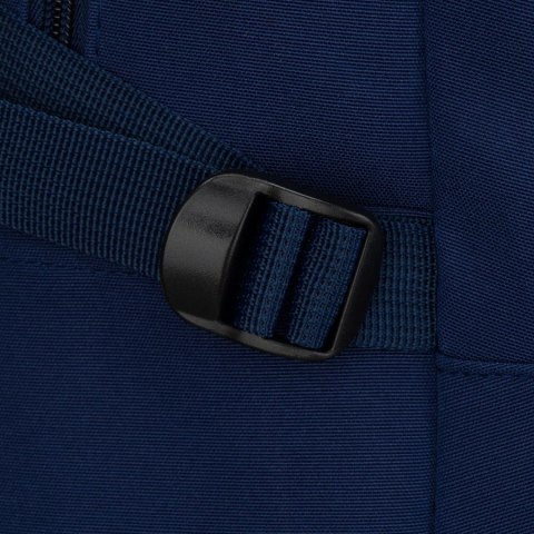 Młodzieżowy plecak szkolny z poliestru w granatowym kolorze z miejscem na laptopa - Peterson