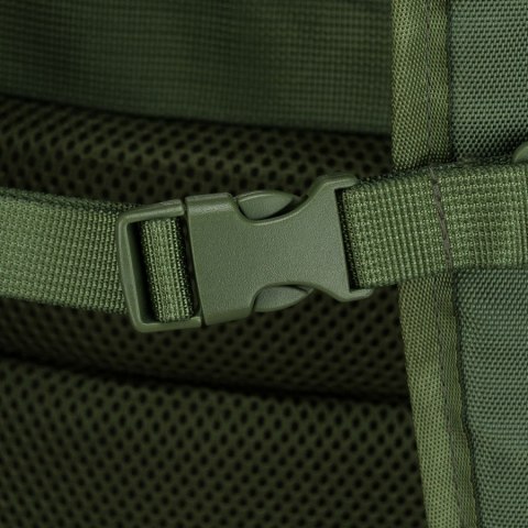 Zielony plecak podróżny z miejscem na laptopa i portem USB - Peterson Zielony plecak podróżny z miejscem na laptopa i portem USB - Peterson