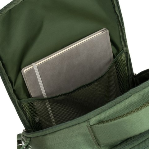 Zielony plecak podróżny z miejscem na laptopa i portem USB - Peterson Zielony plecak podróżny z miejscem na laptopa i portem USB - Peterson