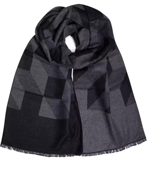 Szal męski szalik z frędzelkami we wzory Elegancki (Wielokolorowy)