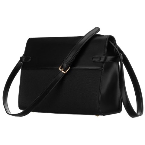 Czarna listonoszka damska wyposażona w nóżki ochronne - Peterson