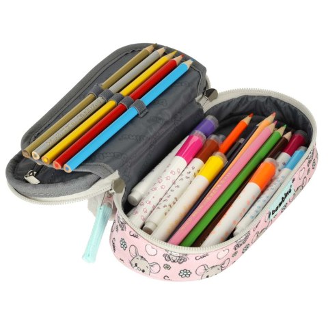 Piórnik szkolny usztywniany saszetka z klapką myszka