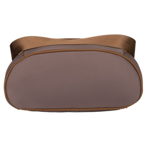 Miejski plecak damski z nylonu i skóry ekologicznej w beżowym kolorze - Peterson