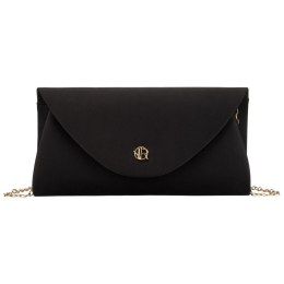 Kopertówka damska wykonana z tkaniny syntetycznej w czarnym kolorze - Rovicky