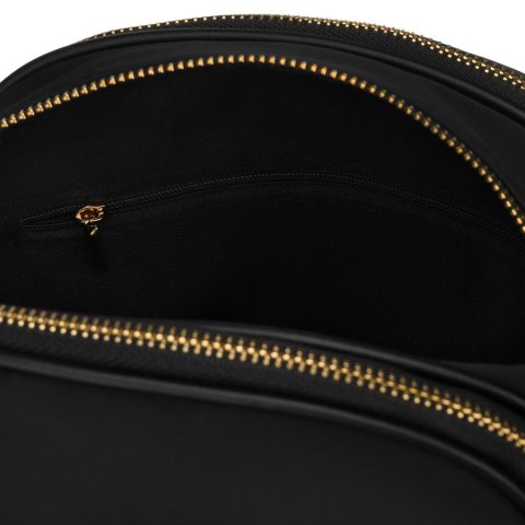 Nylonowa, czarna listonoszka damska, jednokomorowa z sześcioma kieszeniami - Peterson