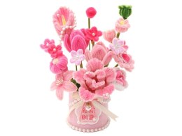 Zestaw kreatywny DIY Stwórz materiałowe KWIATY w wazonie Flowerbox ZA5866