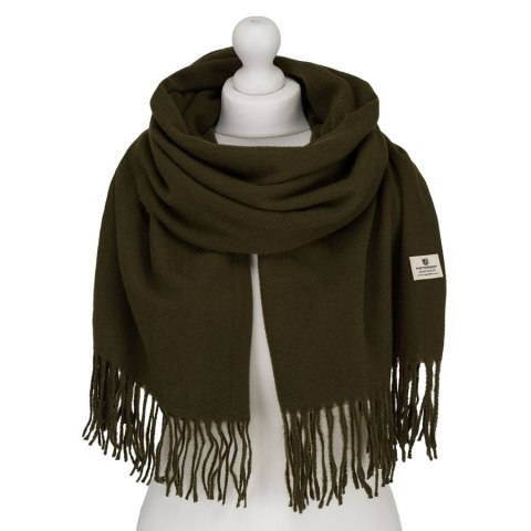 Elegancki szalik damski z poliestru w kolorze khaki - Peterson