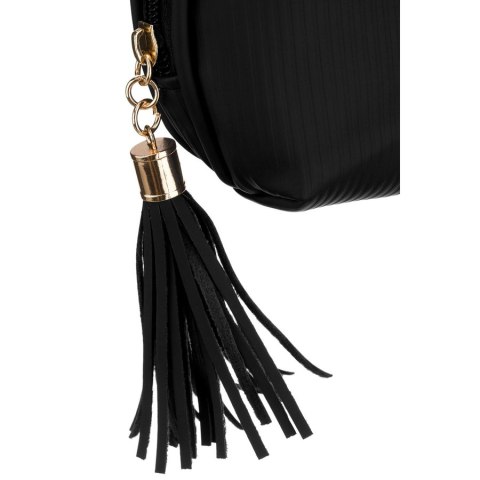 Czarna kosmetyczka z materiału syntetycznego zamykana suwakiem - Peterson