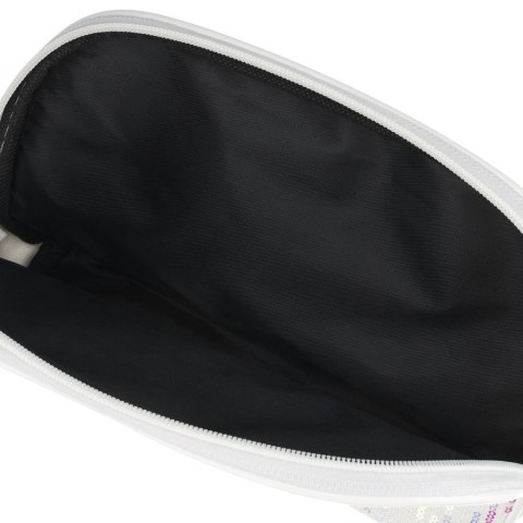 Kosmetyczka z materiału syntetycznego w białym kolorze, jednokomorowa - Peterson