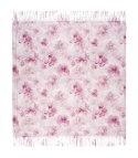 Kwiatowa kobieca chusta szal damski z frędzlami (Różowy)