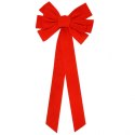 Duża czerwona kokarda ozdoba świąteczna na drzwi, choinkę 45,7 x 91,4cm WOZ46