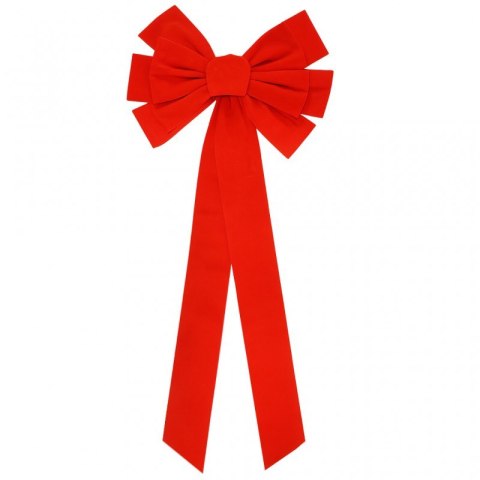 Duża czerwona kokarda ozdoba świąteczna na drzwi, choinkę 45,7 x 91,4cm WOZ46