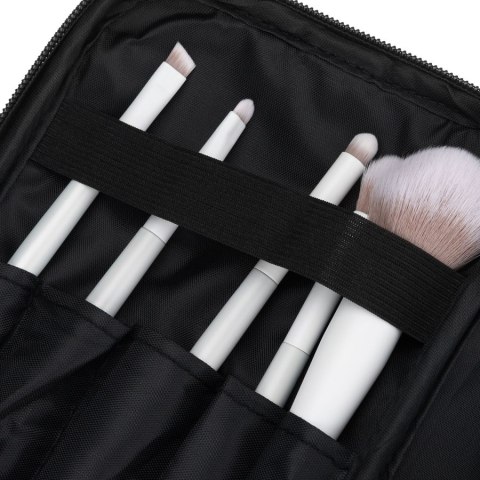 Czarna kosmetyczka z tkaniny syntetycznej z poręcznym uchwytem - Peterson