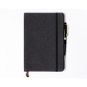 Czarny notes w formacie A5 zadrukowany w linie - Peterson