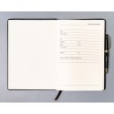 Czarny notes w formacie B5 zadrukowany w linie - Peterson