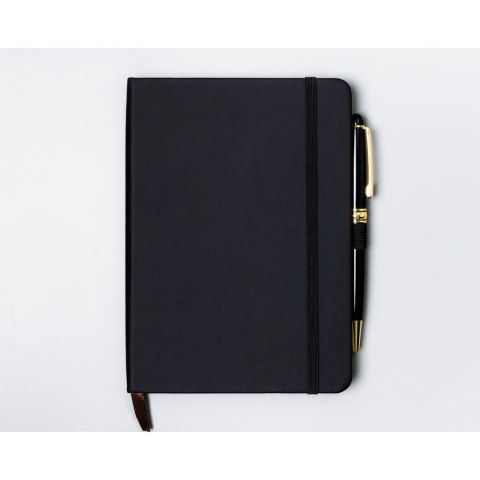 Czarny notes w formacie B6 zadrukowany w kropki - Peterson