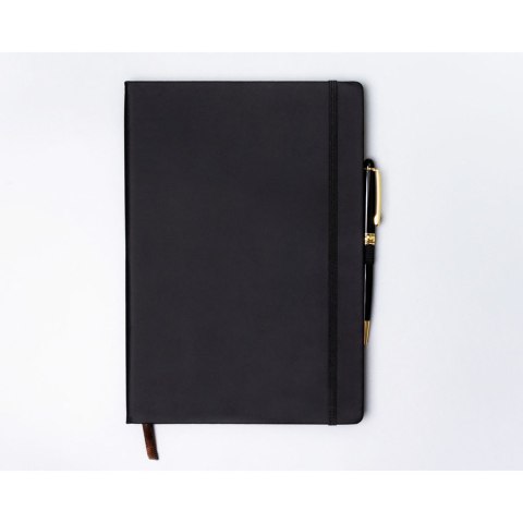 Czarny notes w twardej oprawie formacie B5 zadrukowany w kropki - Peterson