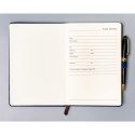 Granatowy notes w formacie A5 zadrukowany w linie - Peterson