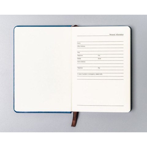 Niebieski notes w formacie A6 zadrukowany w kropki - Peterson