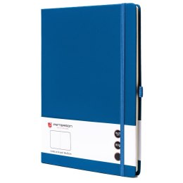 Niebieski notes w twardej oprawie formacie B5 zadrukowany w kropki - Peterson