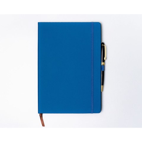 Niebieski notes w twardej oprawie formacie B5 zadrukowany w linie - Peterson