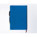 Niebieski notes w twardej oprawie formacie B5 zadrukowany w linie - Peterson