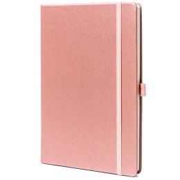 Notes w formacie A5 w różowym kolorze zadrukowany w linie - Peterson