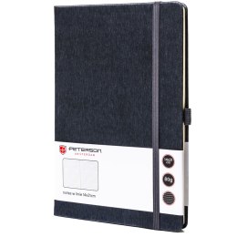 Notes w formacie A5 w szarym kolorze zadrukowany w linie - Peterson