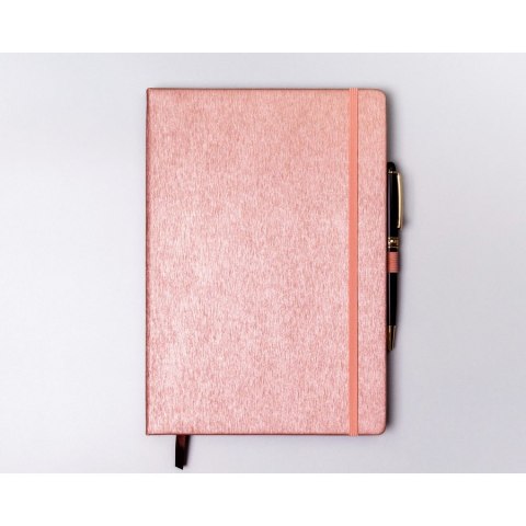 Notes w formacie B5 w różowym kolorze zadrukowany w linie - Peterson