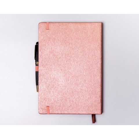 Notes w formacie B5 w różowym kolorze zadrukowany w linie - Peterson