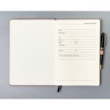 Notes w formacie B5 w różowym kolorze zadrukowany w linie - Peterson