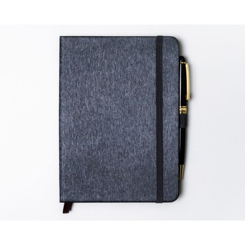 Notes w twardej oprawie w formacie B6 w szarym kolorze,zadrukowany w kropki - Peterson