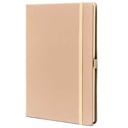 Notes w twardej oprawie w kolorze khaki i w formacie A5 zadrukowany w kropki - Peterson