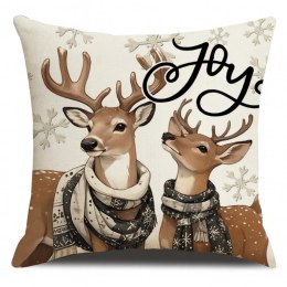 Poszewka na poduszkę 45 x 45 cm motyw świąteczny BOHO POD250