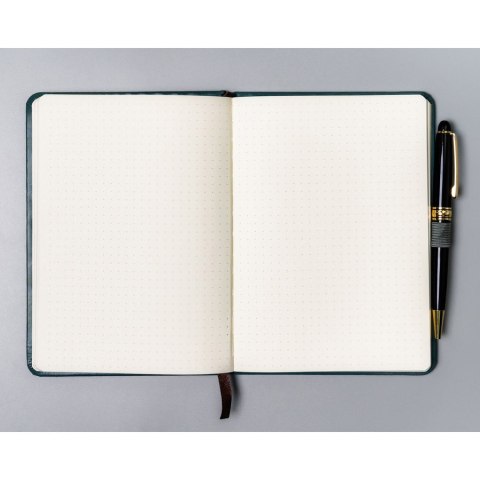 Zielony notes w formacie B6 zadrukowany w kropki - Peterson