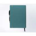 Zielony notes w twardej oprawie formacie B5 zadrukowany w linie - Peterson