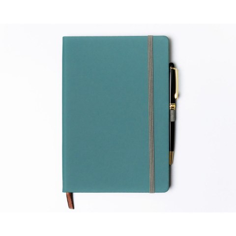 Zielony notes w twardej oprawie zadrukowany w kropki - Peterson